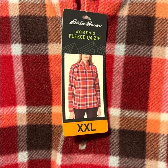 NWT Women’s Eddie Bauer Fleece 1/4 Zip - Picture 2 of 3